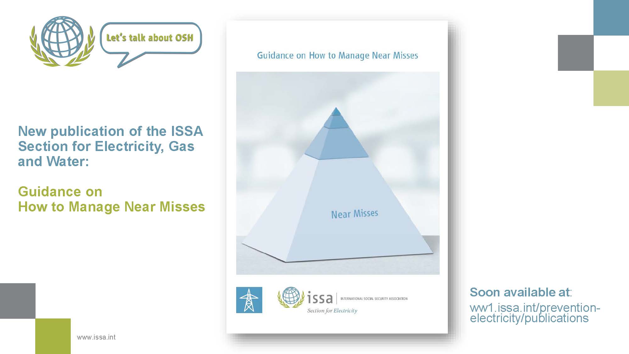 New publication of the ISSA Section for Electricity, Gas and Water: Guidance on How to Manage Near Misses