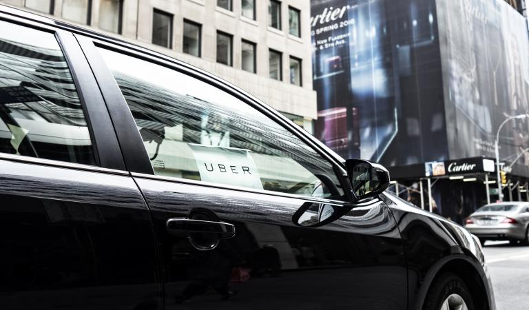 Serviço de carro Uber em New York City. Foto: iStockphoto